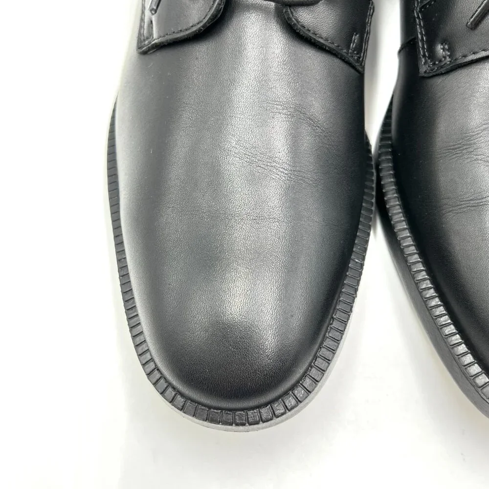 Rockport Mens Size 8‎ Dressports Plain Toe Black Leather Oxfords Shoes